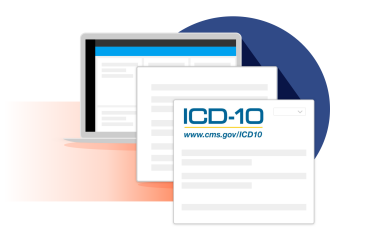 laptop highlighting ICD-10